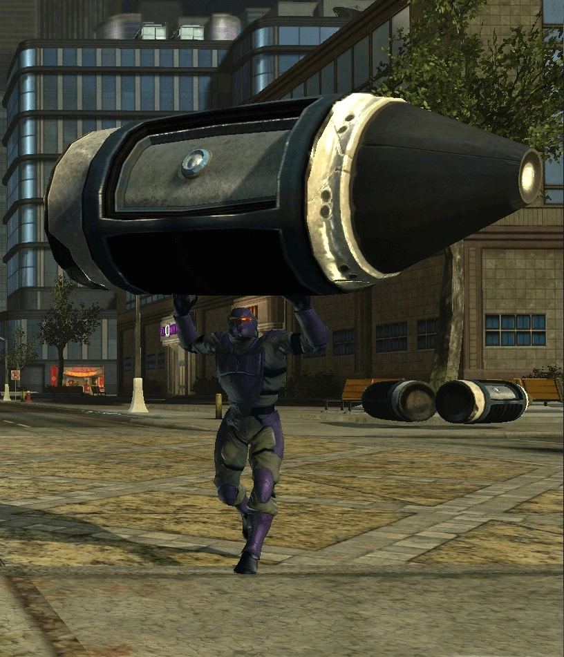 LexCorp Trooper helping