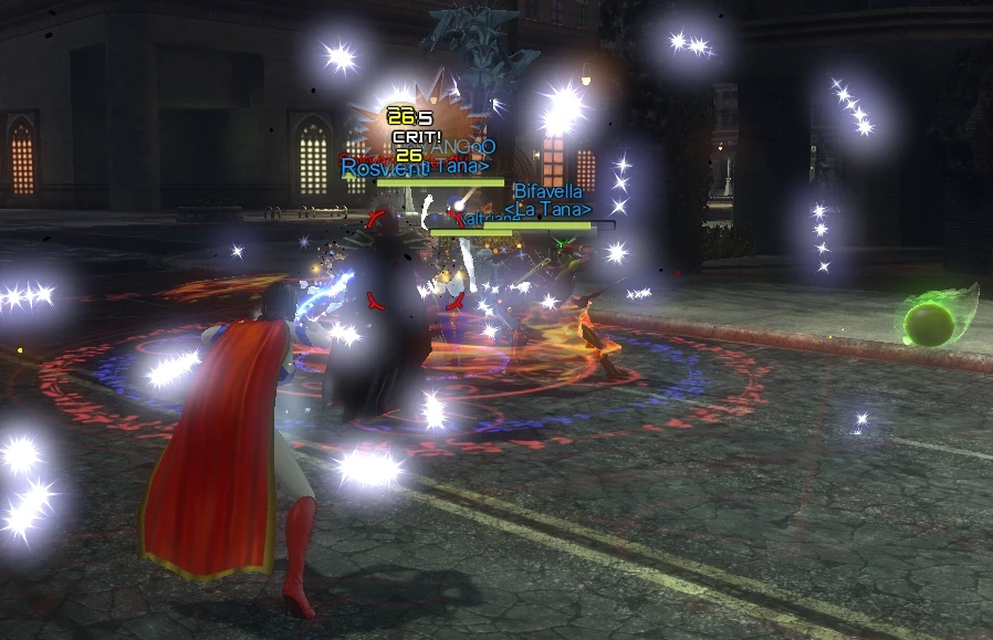 A group of players taking on .