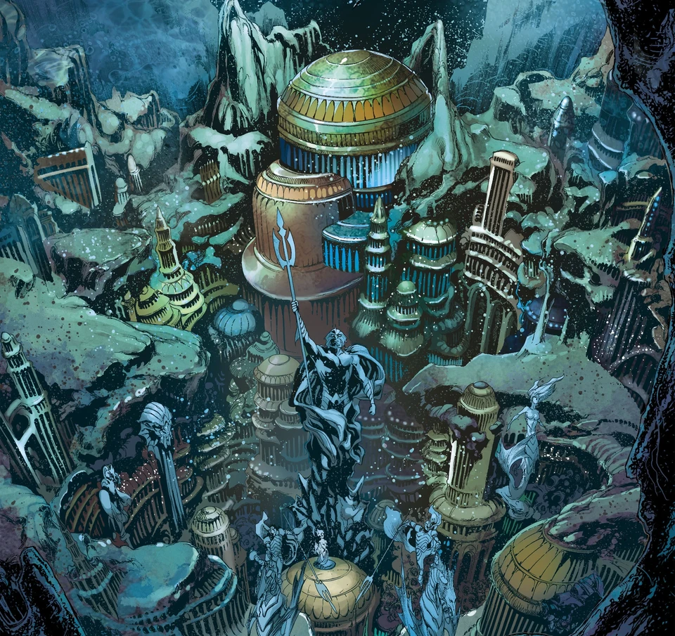 Interior art from Aquaman Vol 7 #0 (2012)