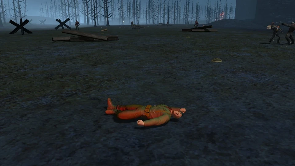 Injured Allied Trooper