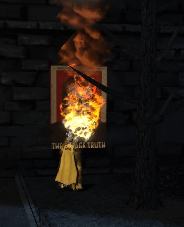 Propaganda Poster burning