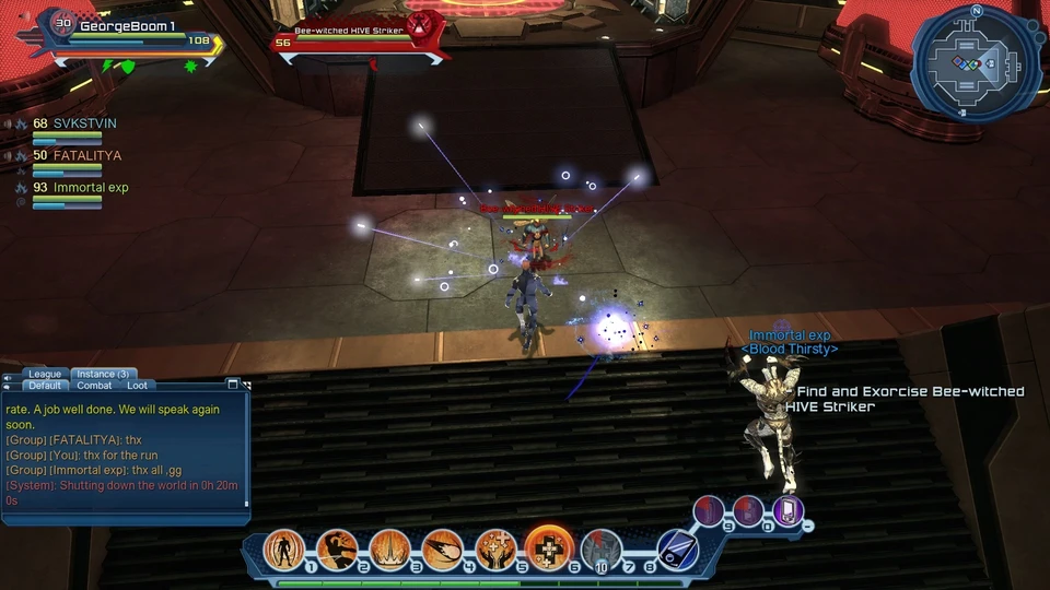 Players fighting the Bee-witched HIVE Striker