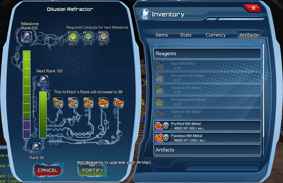 Fortifying an artifact with Nth Metal