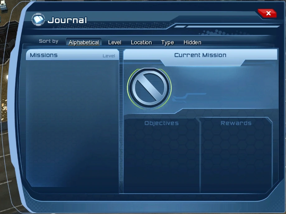 A glitch renders the journal blank.