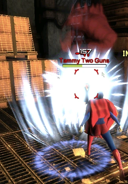 The previous effect of a player interrupting an attack.