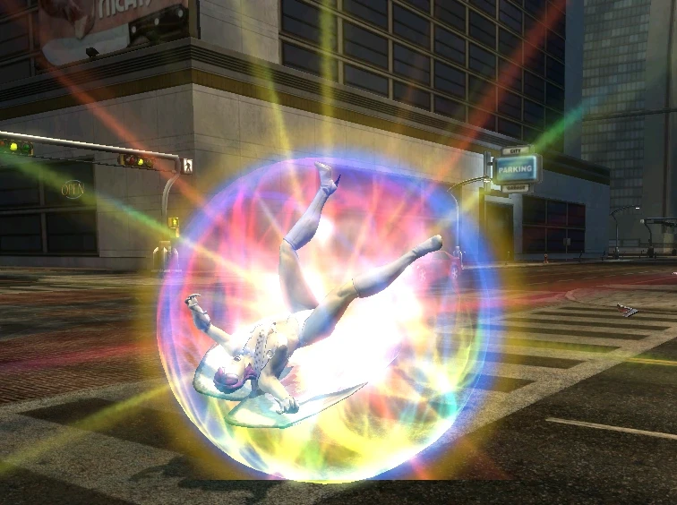 A player encased by a leprechaun