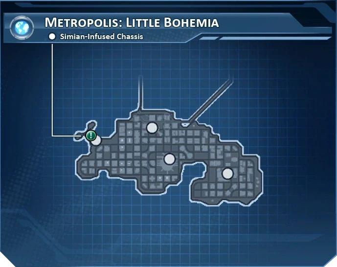 Part 3: Simian-Infused Chassis - map
