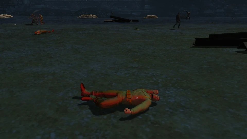 Injured Allied Infantry