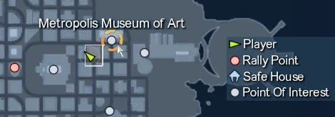The player marks the location of .