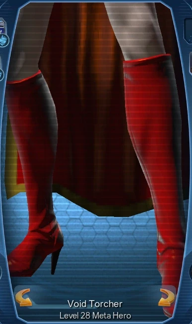 The glitched equipment screen.