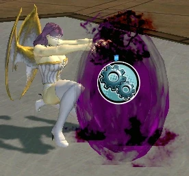 A player releasing a Trigon vortex.