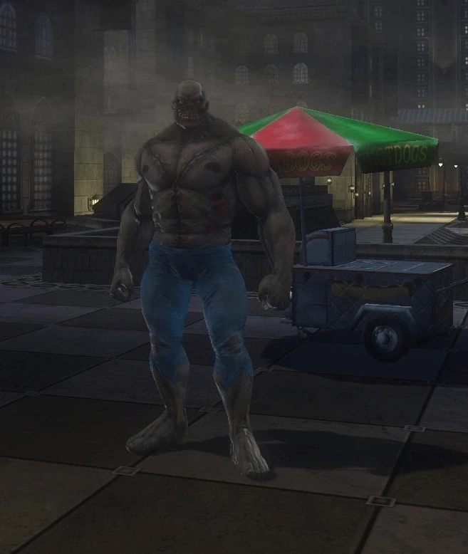 Male player character as zombie