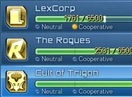 Villan Factions Renown