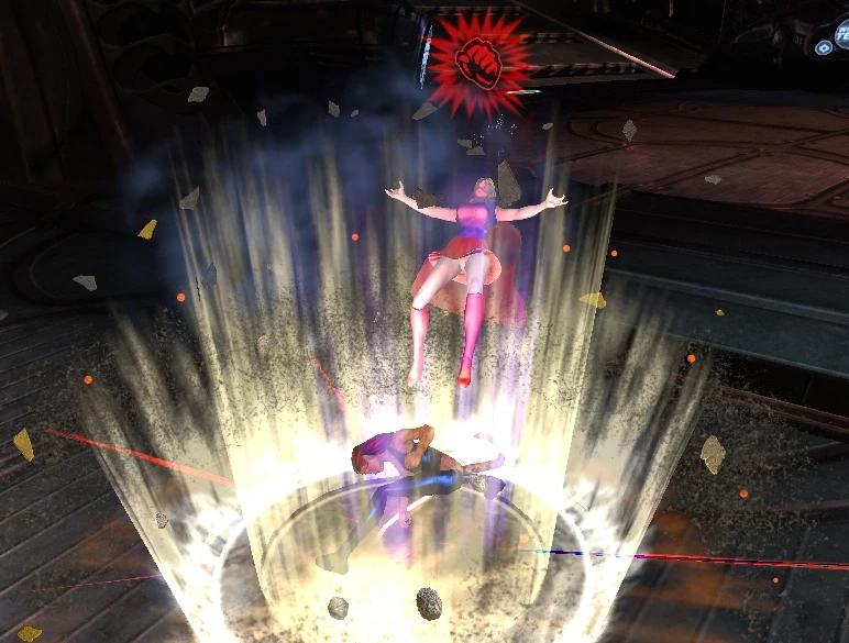 interrupting a player's attack.