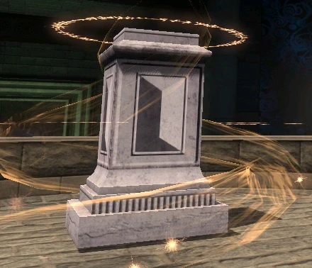 The empty pedestal for the Eye of Sin.