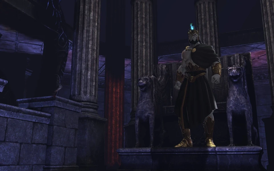 Hades at his throne