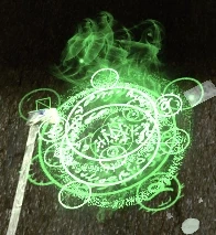 One of the runic formations flying around the Spectre.
