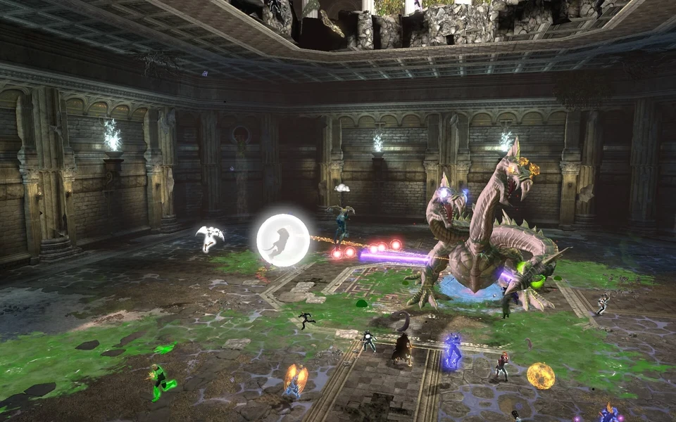 Players battling the Hydra