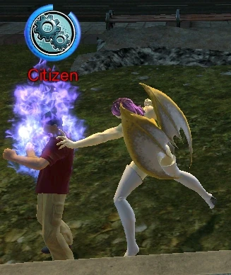 A citizen being corrupted.