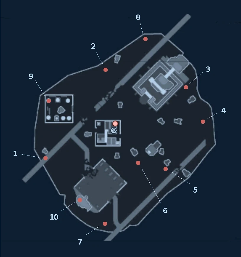 Time Destabilizers Locations