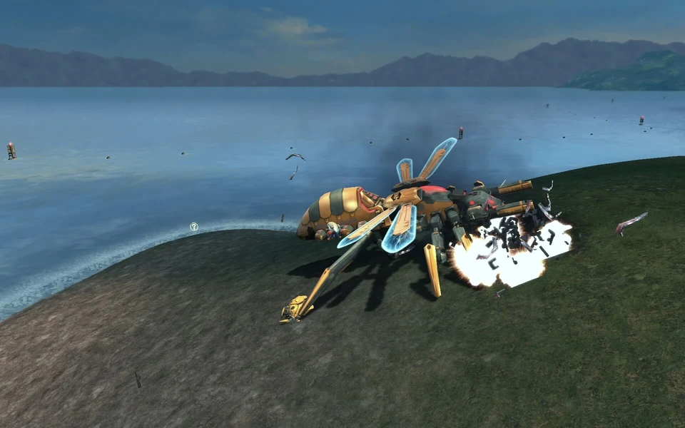 Destroying the HIVE Ship