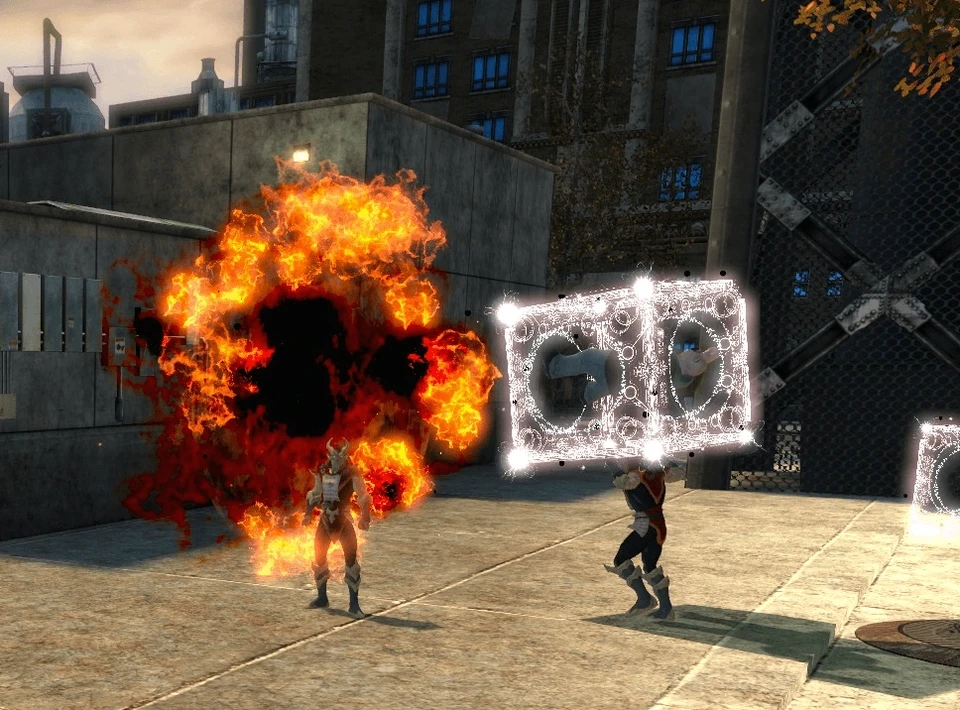 Citizen being brought to a portal