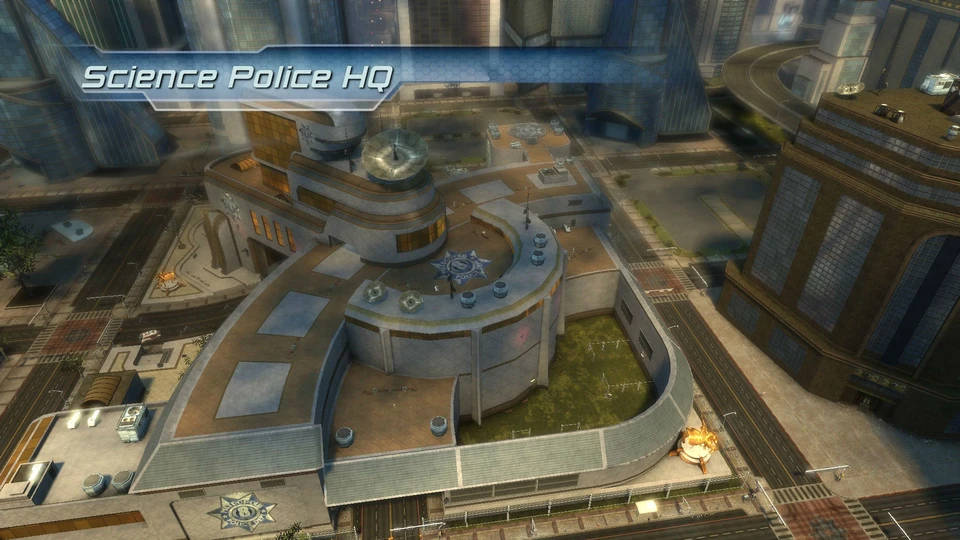 Science Police HQ Prison Yard