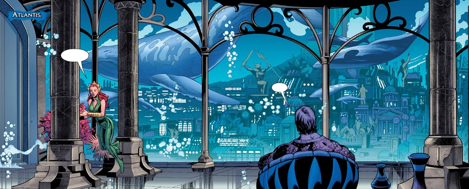 Interior art from Aquaman Vol 8 #7 (2016)