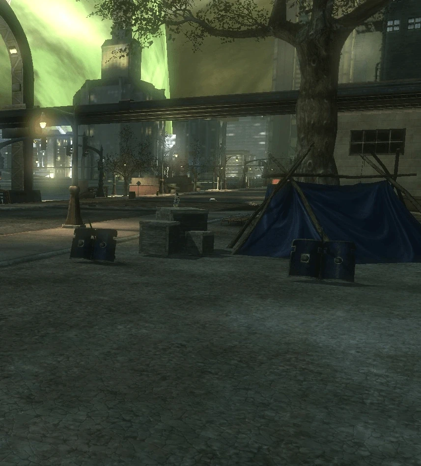 Enemy camp near the bridge