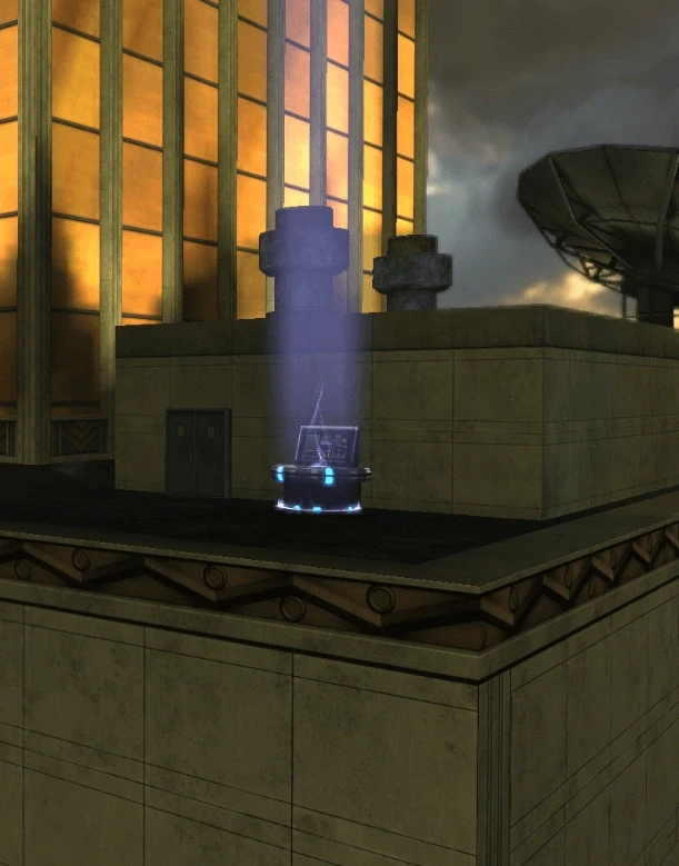 Mission Console near the Heli Pad