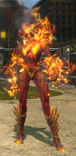 A burning wrath demon.