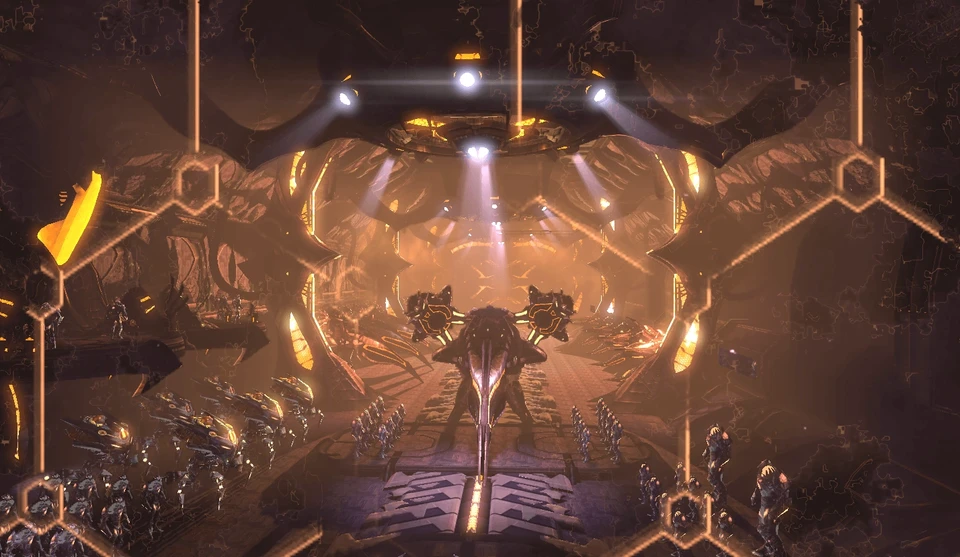 The army of robots aboard Brainiac's ship.
